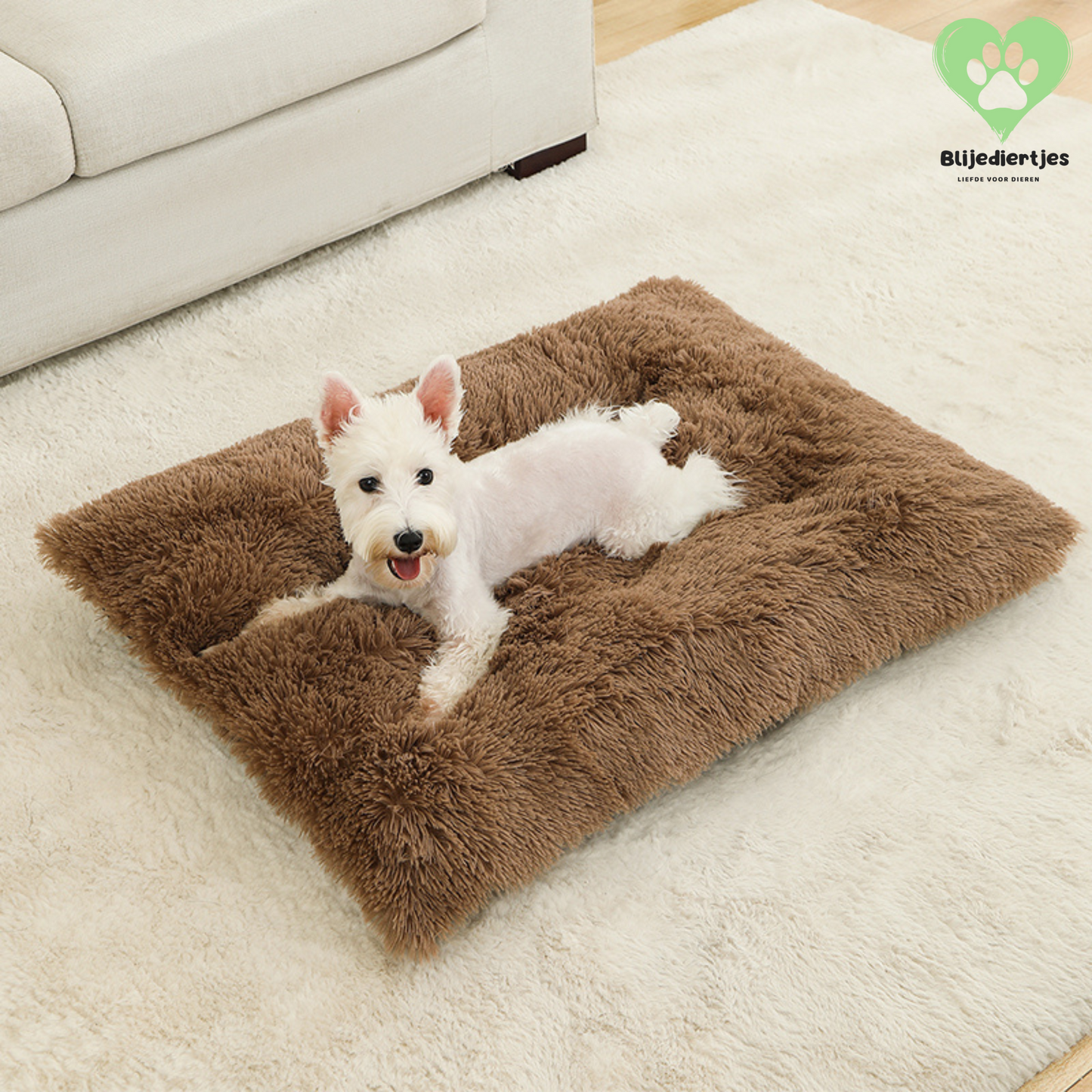 🐾 FluffyRust™ – De Rustgevende Hondenmat