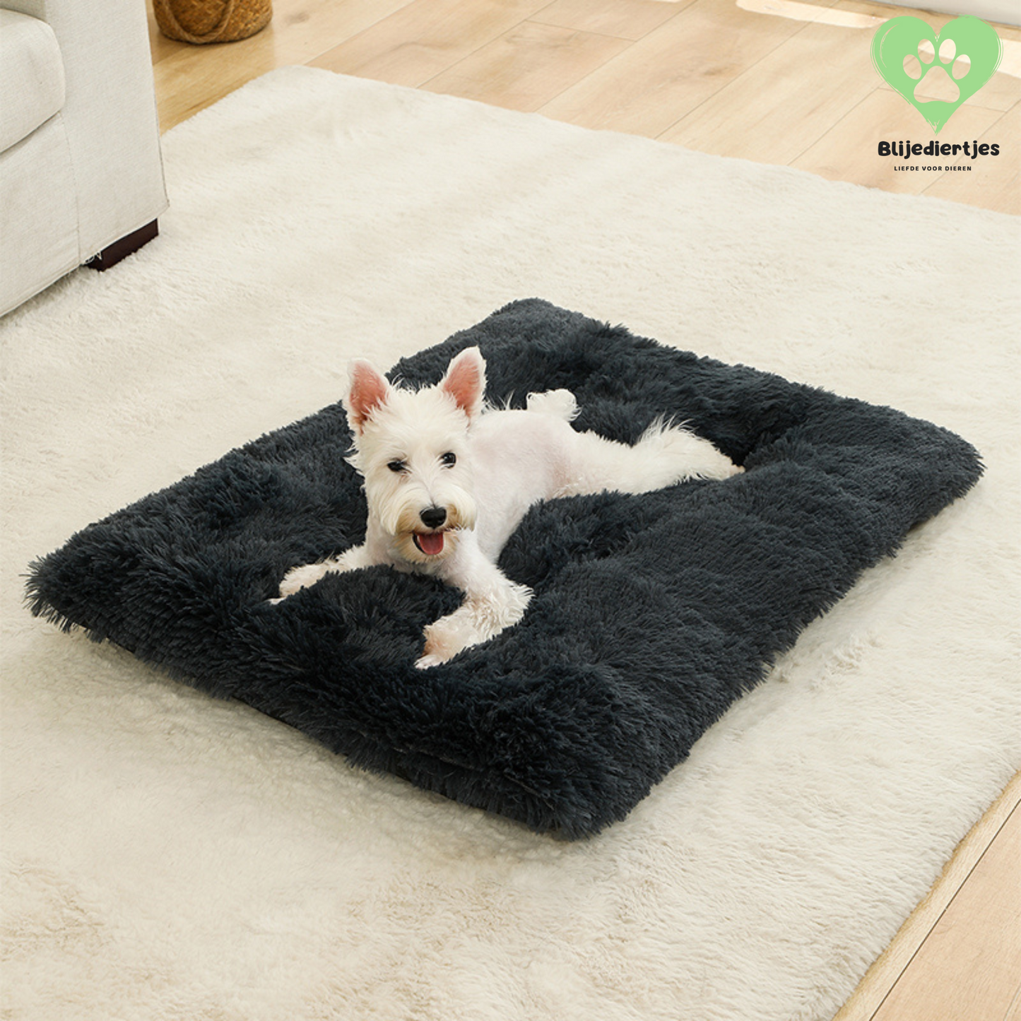 🐾 FluffyRust™ – De Rustgevende Hondenmat