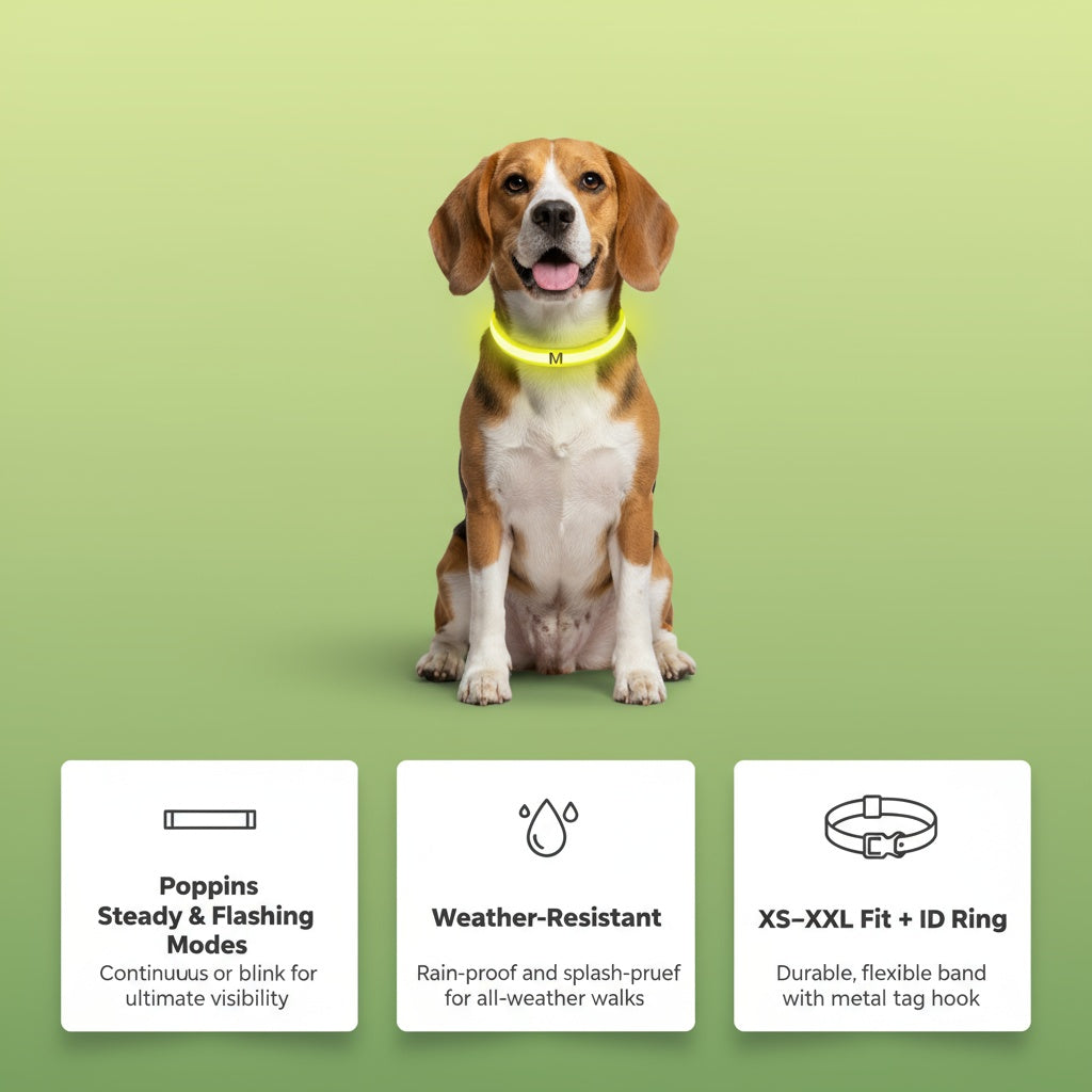 LED Halsband voor Honden