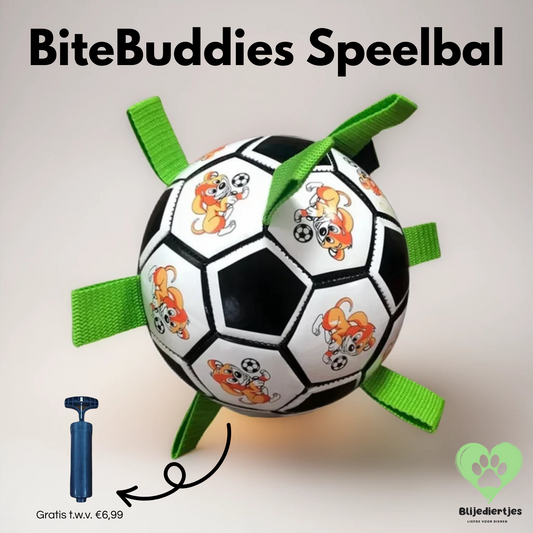 BiteBuddies Speelbal - Blijediertjes Blijediertjes Rood & wit Blijediertjes BiteBuddies Speelbal