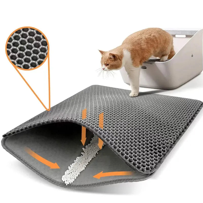 PawClean™ Kattenbakmat – Slim, Schoon & Comfortabel 🐾✨ - Blijediertjes Blijediertjes Zwart / S 45x60cm Blijediertjes PawClean™ Kattenbakmat – Slim, Schoon & Comfortabel 🐾✨