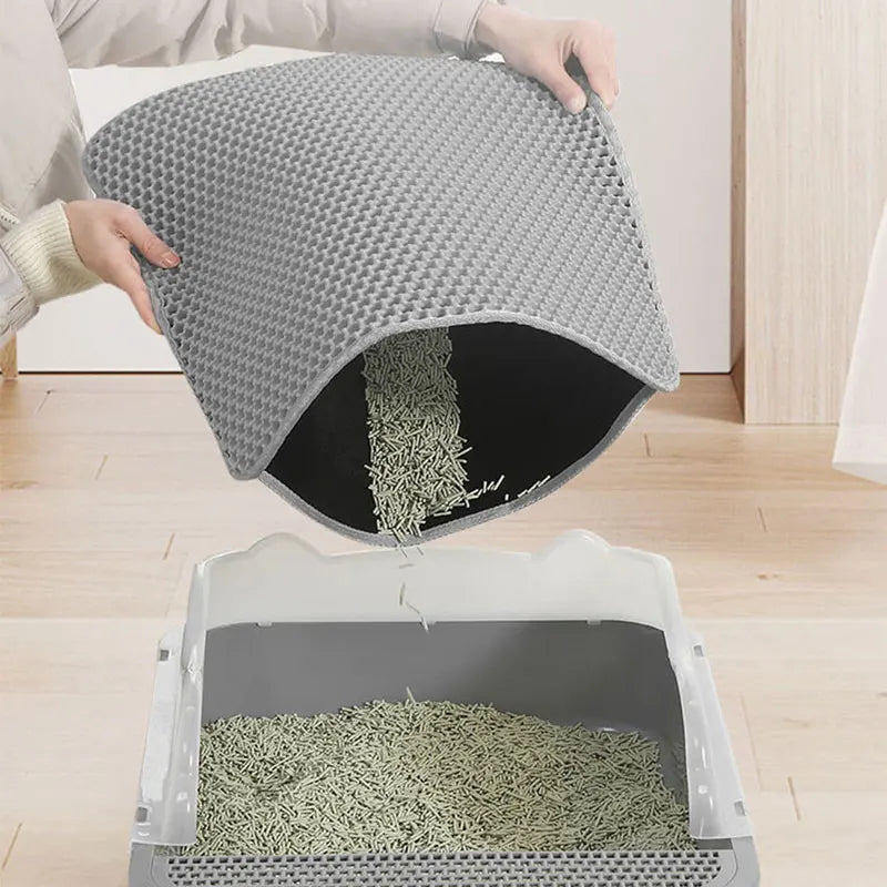 PawClean™ Kattenbakmat – Slim, Schoon & Comfortabel 🐾✨ - Blijediertjes Blijediertjes Zwart / S 45x60cm Blijediertjes PawClean™ Kattenbakmat – Slim, Schoon & Comfortabel 🐾✨