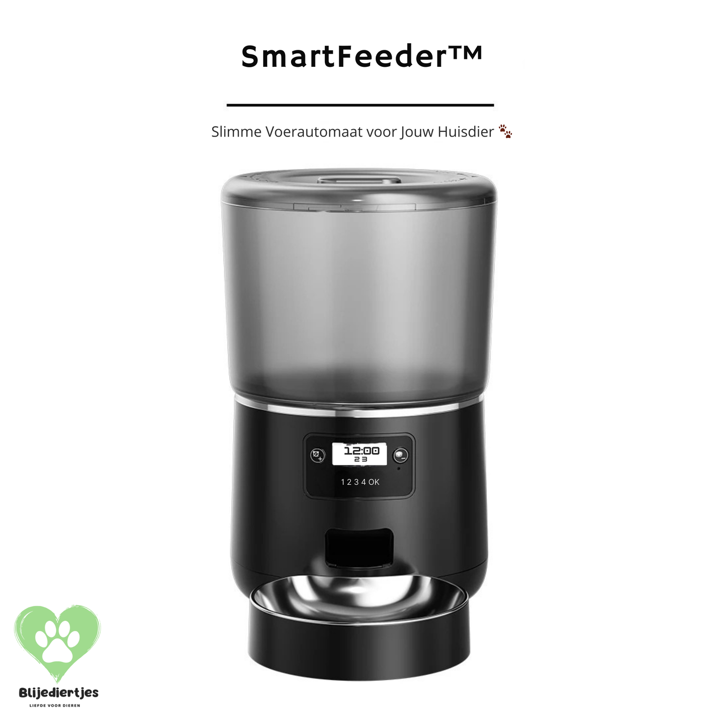 SmartFeeder™ – Slimme Voerautomaat voor Jouw Huisdier 🐾 - Blijediertjes Blijediertjes ⚫ Midnight Snack Blijediertjes SmartFeeder™ – Slimme Voerautomaat voor Jouw Huisdier 🐾
