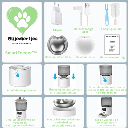 SmartFeeder™ – Slimme Voerautomaat voor Jouw Huisdier 🐾 - Blijediertjes Blijediertjes ⚫ Midnight Snack Blijediertjes SmartFeeder™ – Slimme Voerautomaat voor Jouw Huisdier 🐾