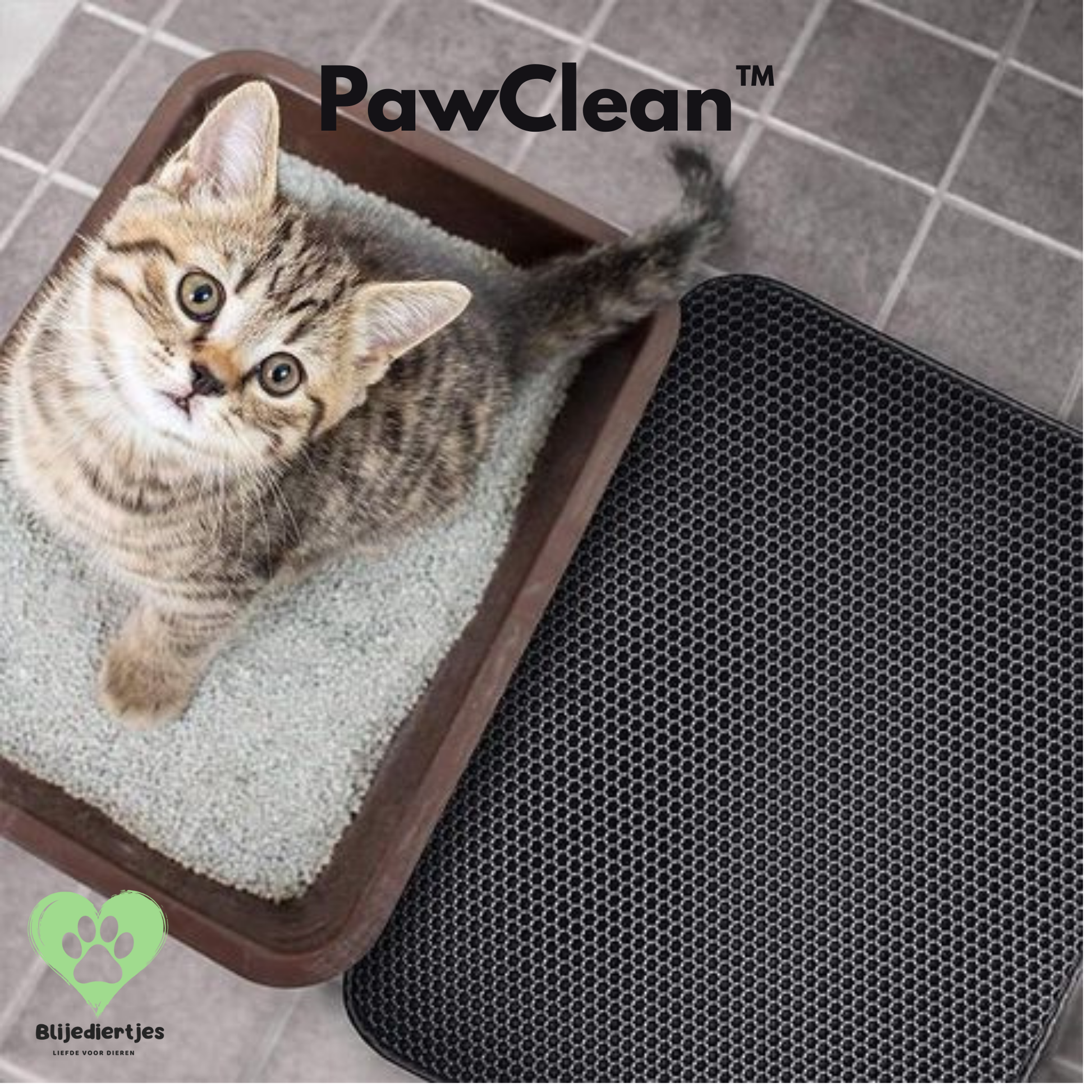PawClean™ Kattenbakmat – Slim, Schoon & Comfortabel 🐾✨ - Blijediertjes Blijediertjes Zwart / S 45x60cm Blijediertjes PawClean™ Kattenbakmat – Slim, Schoon & Comfortabel 🐾✨