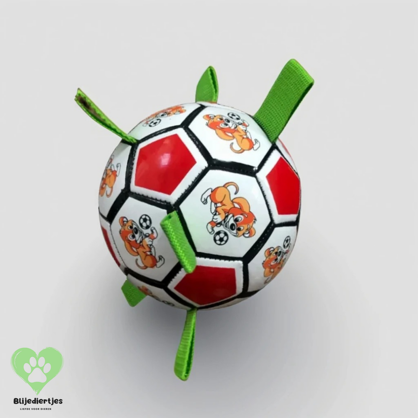 BiteBuddies Speelbal - Blijediertjes Blijediertjes Rood & wit Blijediertjes BiteBuddies Speelbal