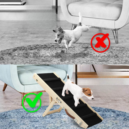 Verstelbare opvouwbare huisdierenhelling