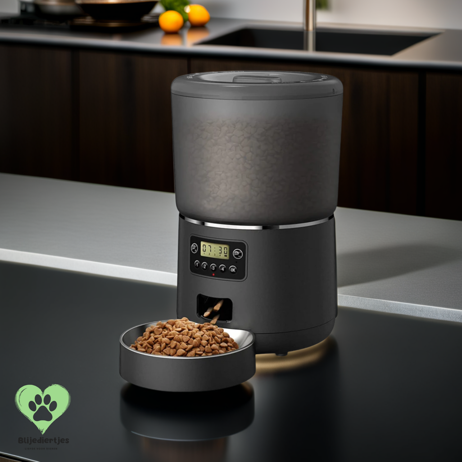 SmartFeeder™ – Slimme Voerautomaat voor Jouw Huisdier 🐾 - Blijediertjes Blijediertjes ⚫ Midnight Snack Blijediertjes SmartFeeder™ – Slimme Voerautomaat voor Jouw Huisdier 🐾